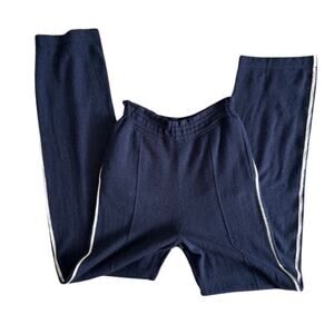 Naked Cashmere “Dylan” Track Pants – 100% Cashmere Lounge Pants, Navy
